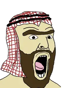 imhotep, arab, beard, brown hair, eyebrows, hair, islam, light yellow skin, no glasses, open mouth