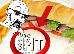 soyak, doctos, 1soyjak, bald, bmt, front view, glasses, irl background, looking to the right, oh no no no