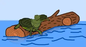 impish soyak ears, 2soyjaks, animal, cleavage, closed mouth, ear, log, reptile, smile, soyjak