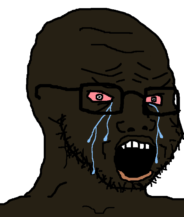 soyak, negro soyak, soyak (crying) 2, bald, big lips, black skin, bloodshot eyes, crying, ear, forehead lines