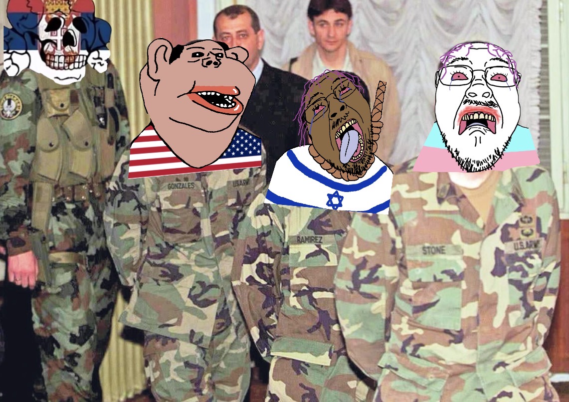 bernd, impish soyak ears, impish amerimutt, troonjak, amerimutt, 3soyjaks, ack, arm, black eyes, black hair