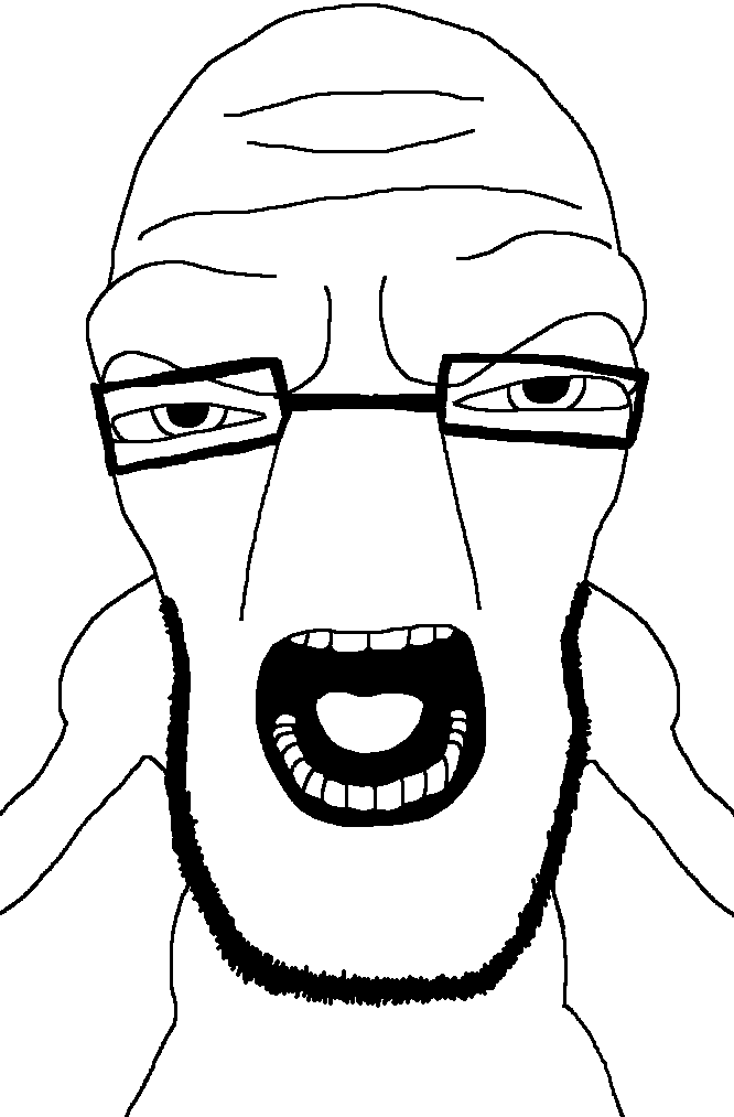 cephalopod soyjak, useful soys, 1soyjak, angry, animal, bald, big head, black eyes, cephalopod, fat