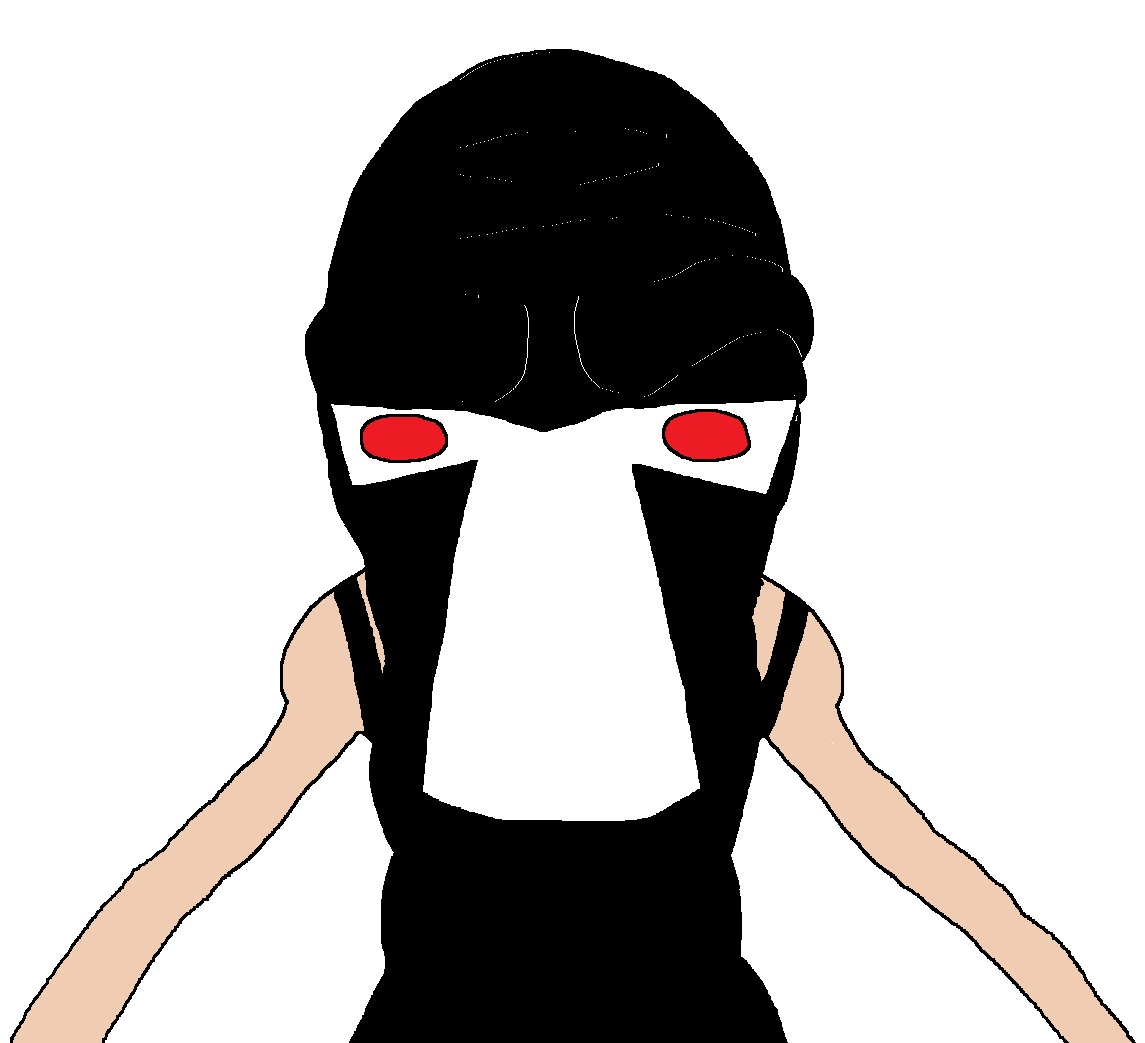 bane, cephalopod soyjak, 1soyjak, angry, bald, clothes, dc comics, front view, half body, looking at you