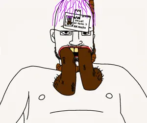 bbc walrus, card, dildo, ears, eyes, glasses, hair, lipstick, name tag, nametags