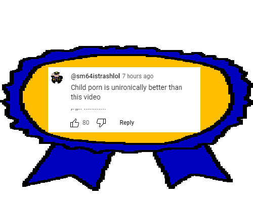 police man ganson, accessory, award, black eyes, closed mouth, comment, dislike, distorted, front view, frown