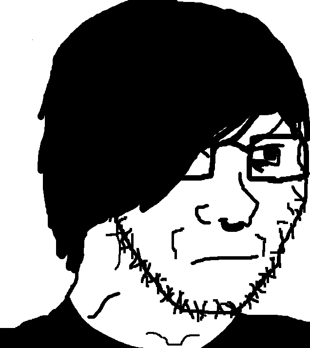 soyak, emojak, 1soyjak, angry, bangs, black hair, black shirt, closed mouth, clothes, emo