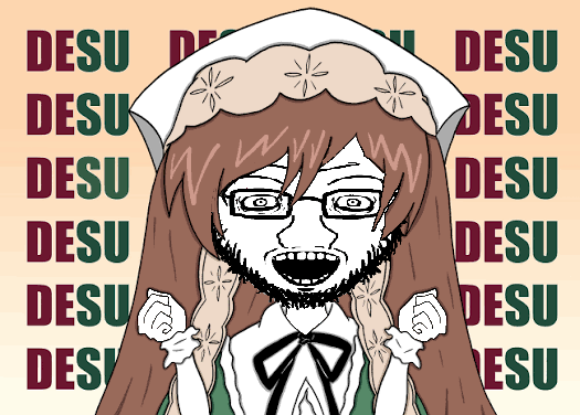 suiseiseki, soyak, soyak (crazed), soyak (crazed) front, soyak front, 1soyjak, anime, crazed, crazy, desu