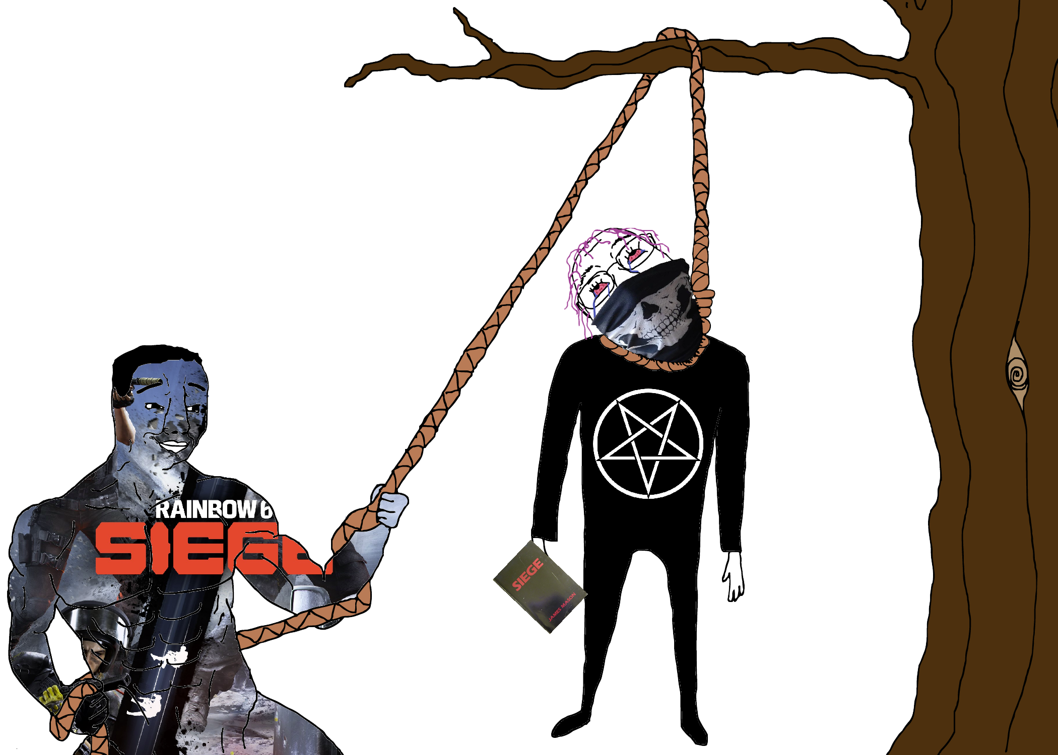 bernd, chudjak, hanging troonjak, troonjak, 2soyjaks, ack, bone, bones, book, branch