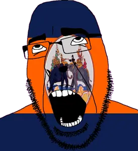 cobson, 1soyjak, ahegao, angry, animal, bald, battle, bushy eyebrows, elephant, flag