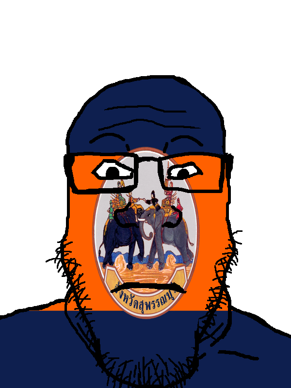 markiplier soyjak, neutralplier, 1soyjak, animal, battle, black eyes, closed mouth, elephant, flag, front view