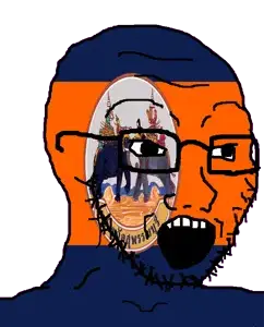 soyak, 1soyjak, animal, bald, battle, elephant, flag, glasses, holding object, holding sword