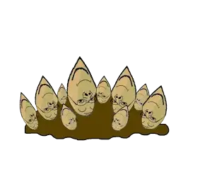 gapejak, wholesome soyjak, glasses, multiple soyjaks, smile, soyjak, spikeweed, stubble, video game, plants vs zombies