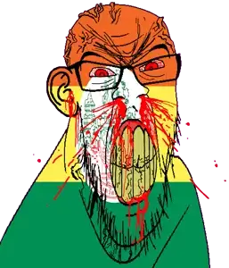 feraljak, feralrage, 1soyjak, airavata, angry, animal, bald, blood, bloodshot eyes, building
