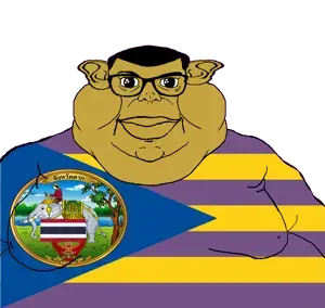 brandon, branigger, 1soyjak, animal, brown skin, closed mouth, ear, elephant, fat, flag