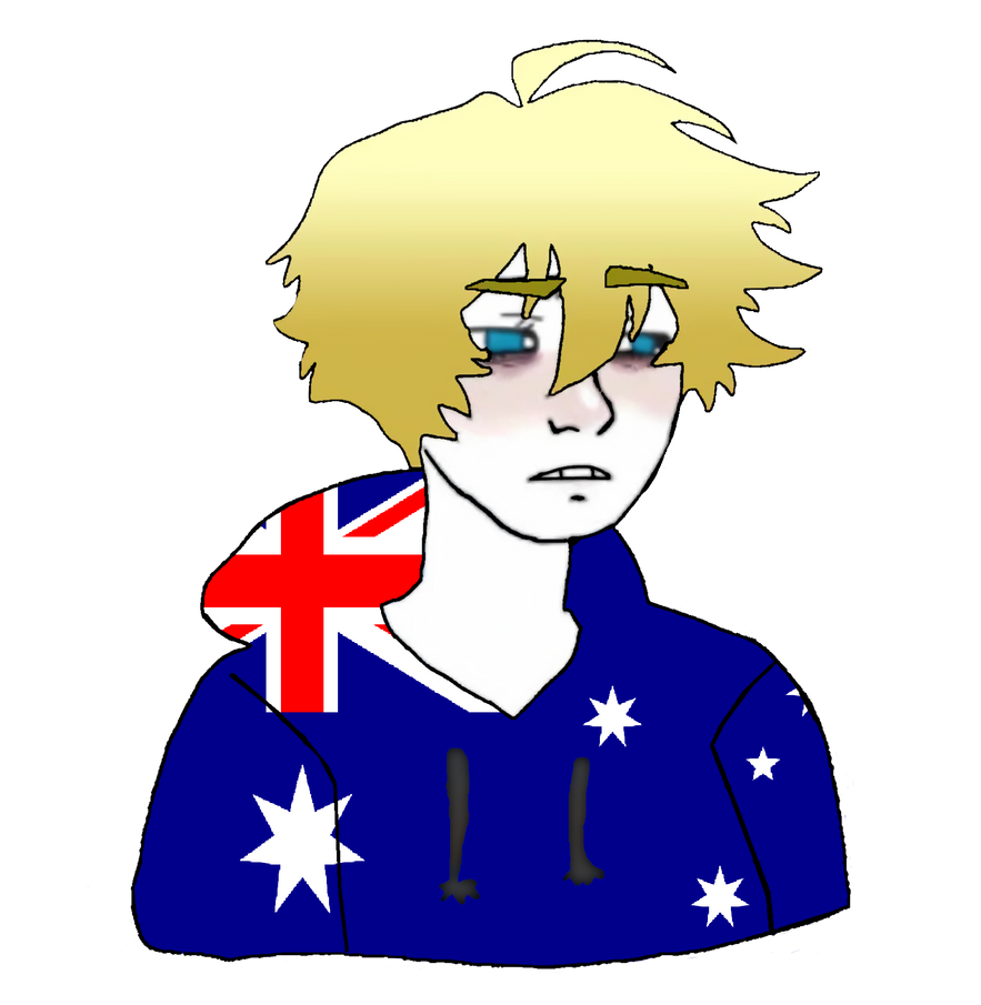 doomer wojak, twinkjak, wojak, 1soyjak, australia, blonde hair, blue eyes, front view, hair, half body