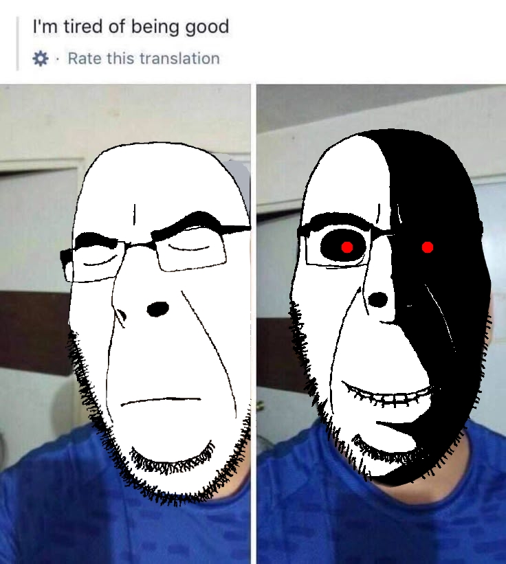 rapeson, cobson, cobson front2, hornyson, rapeson, 2soyjaks, bald, chubby, closed eyes, closed mouth