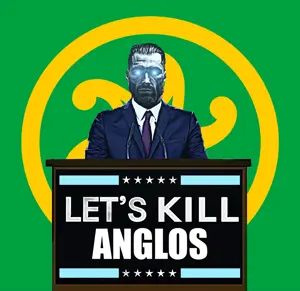 214554 - soybooru.com - blue_eyes clothes front_view gigachad glowing_eyes gray_skin lets_kill_niggers looking_at_you nas_focus nas_template podium purple_tie standing suit template text.png