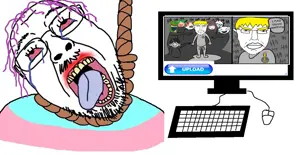 pepe, ralsei (deltarune), bernd, chudjak, hanging troonjak, pol face, troonjak, 3soyjaks, 4chan, ack