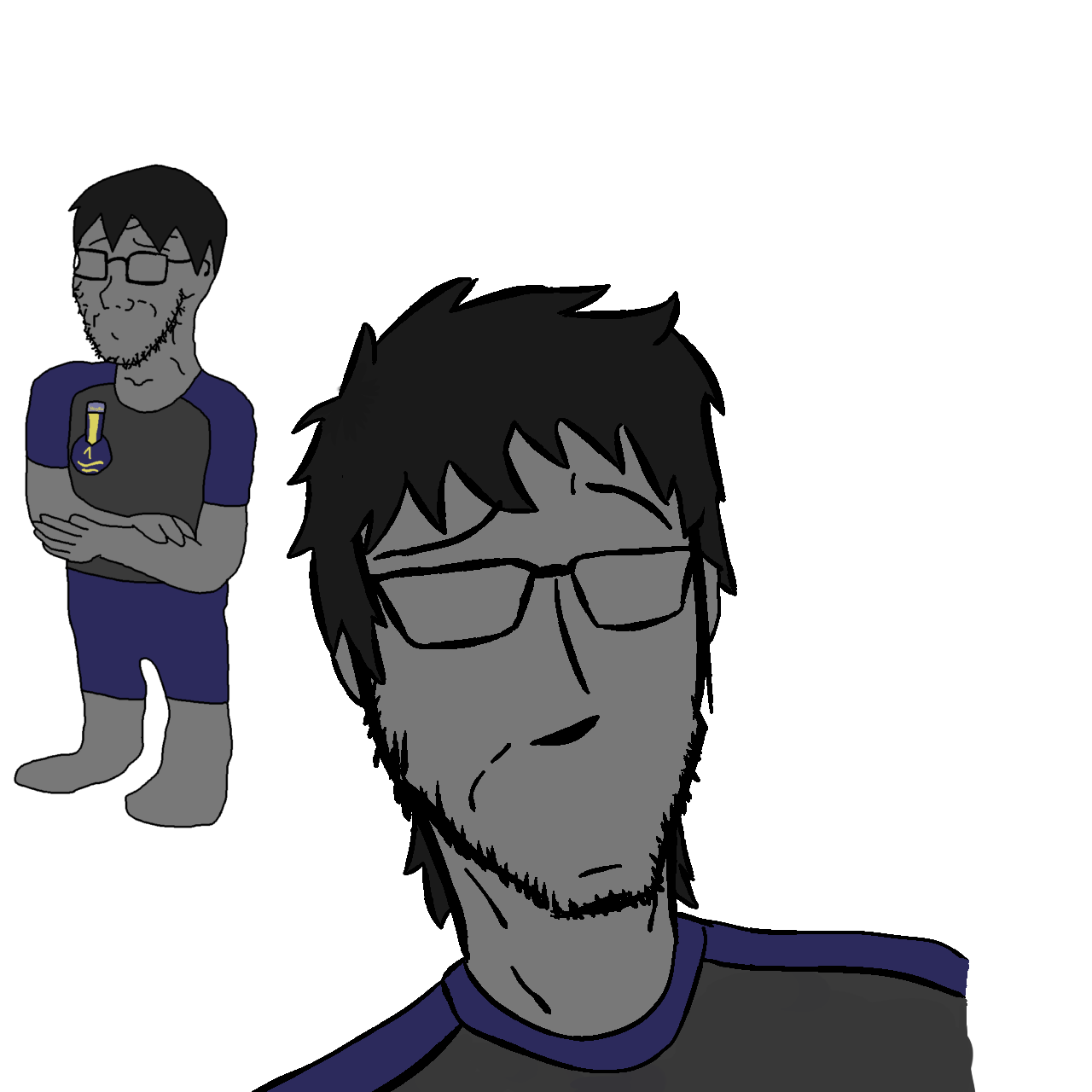 celt, gigachad, nophono, norman foster nolan, soyak, soyak (smug), natejak, 1 year on bald men with glasses website, 1soyjak, 2soyjaks