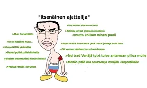 chudjak, chudjak front, pol face, angry, armband, closed mouth, country, ear, finnish text, flag
