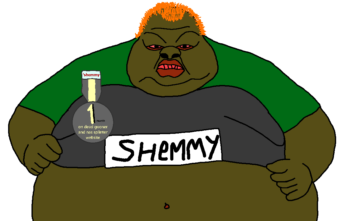 sean, chinnycuck, chinnycuck ai, 1soyjak, angry, badge, belly, belly button, big lips, black skin