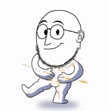 weirdpenis, everyone's dancing furiously!, 1soyjak, animated, bald, black eyes, closed mouth, dance, ezgif, fat