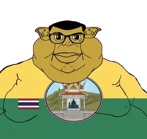 brandon, branigger, 1soyjak, brown skin, building, closed mouth, ear, fat, flag, glasses
