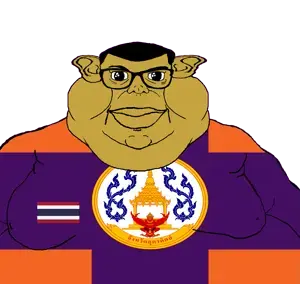 brandon, branigger, 1soyjak, animal, brown skin, building, closed mouth, ear, fat, flag