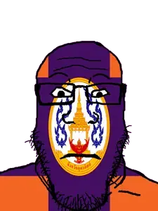 markiplier soyjak, neutralplier, 1soyjak, animal, black eyes, building, closed mouth, flag, front view, garuda