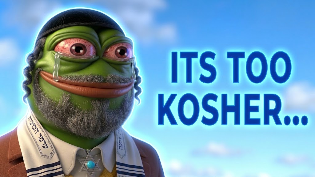 pepe, amphibian, animal, beard, bloodshot eyes, blue glow, blue text, clothes, crying, do goyim really