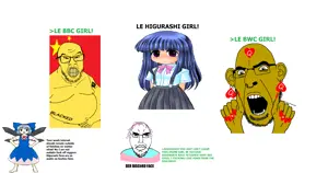 rika furude, bernd, chudjak, cobson, feraljak, chudjak front, anime, brown skin, heart, latino