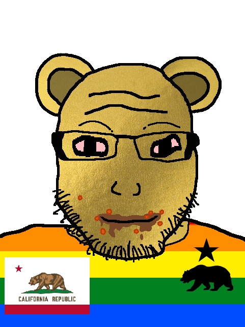 markiplier soyjak, calimutt, lawrence, calimutt, 1soyjak, bald, bear, california, closed mouth, glasses