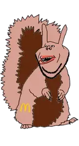 feraljak, impish soyak ears, feralsquirrel, impish amerimutt, amerimutt, squirreljak, animal, big mac, brown skin, ear