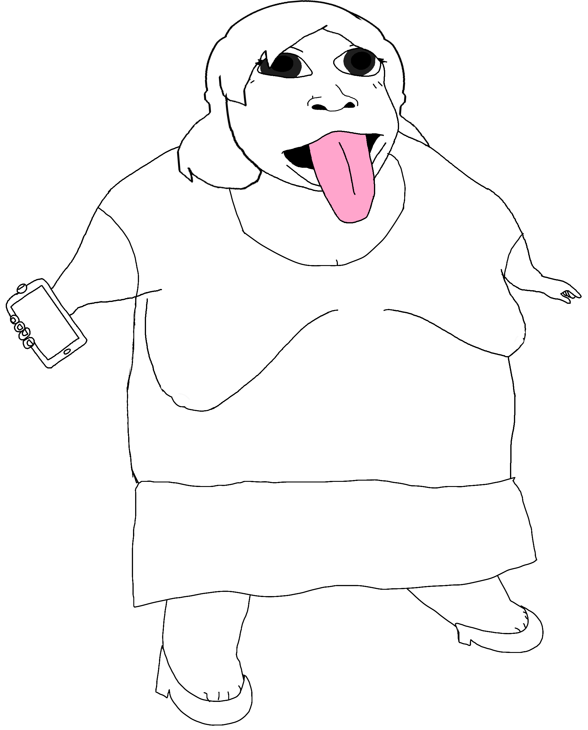 jeetmunculus, jeetamunculusette, femjak, foidjaks, 1soyjak, black eyes, breasts, fat, feet, female
