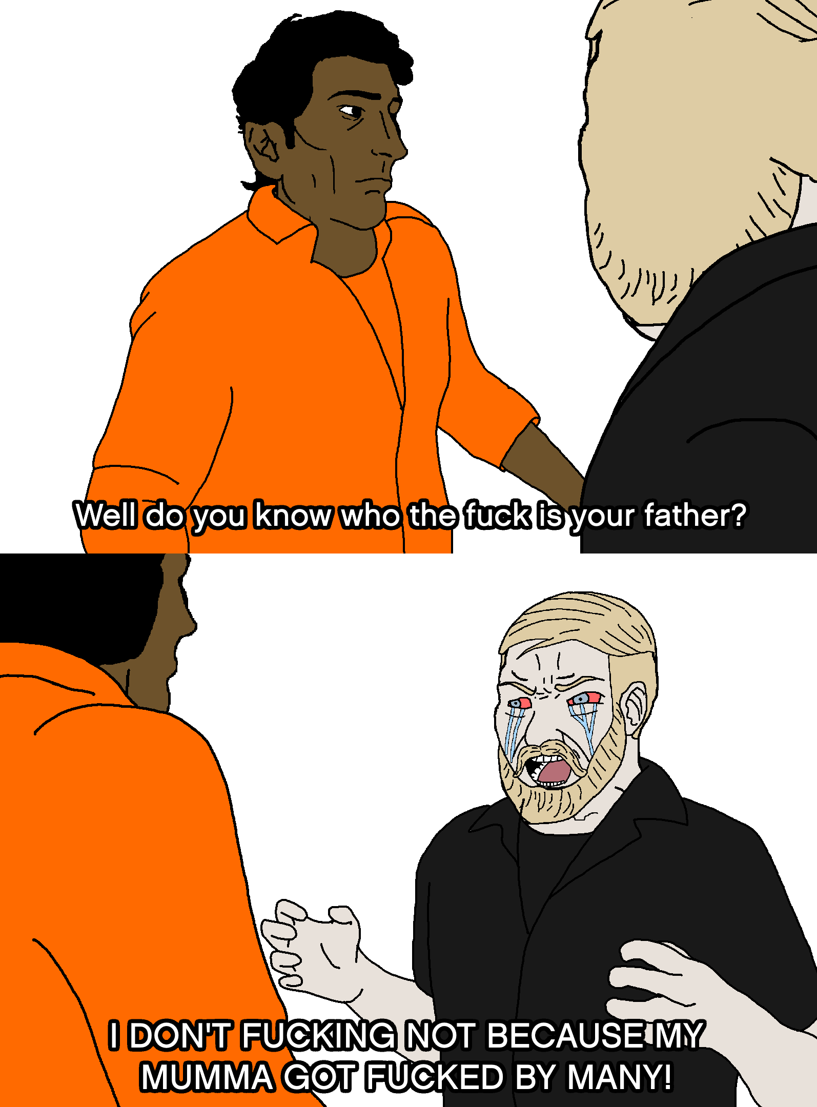 crying wojak, wojak, yes chad, pajeetjak, pajeetaryan, 2soyjaks, beard, bharat, black hair, blonde hair