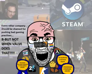 sniper (team fortress 2), el perro rabioso, 1soyjak, angry, award, bald, beard, counter strike, counter strike 2, front view