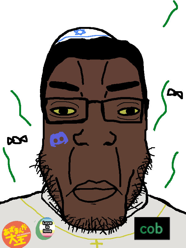 admin 6, chudjak, markiplier soyjak, chudplier, 'cord, animal, anime, black eyes, black hair, black skin