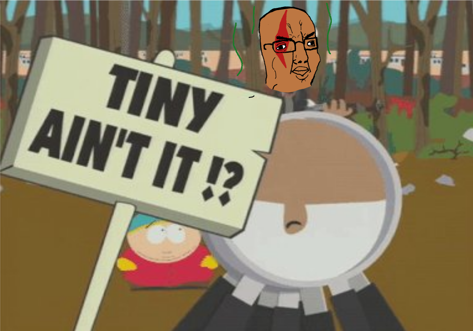 eric cartman, kratos, chudjak, 1soyjak, acne, ak-47, angry, arab, assault rifle, bald