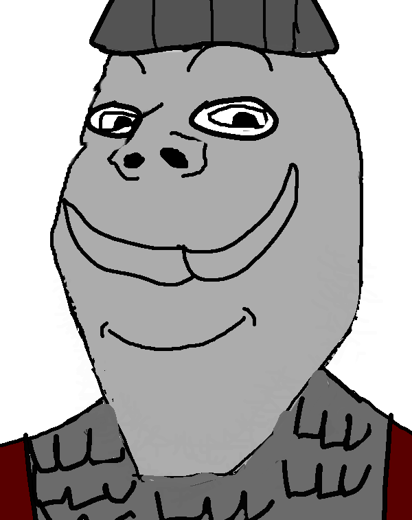 gapejak, wholesome soyjak, 1soyjak, bald, black eyes, chubby, closed mouth, front view, kazakh, kazakhstan