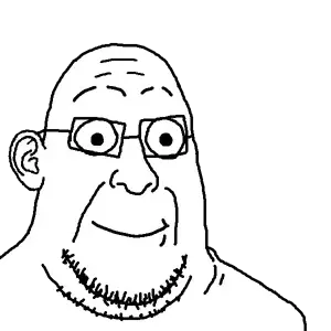 parr, useful soys, 1soyjak, bald, chin, closed mouth, double chin, ear, glasses, mr incredible