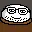 doughjak, 1soyjak, bald, black eyes, closed mouth, dough, fat, front view, full body, glasses