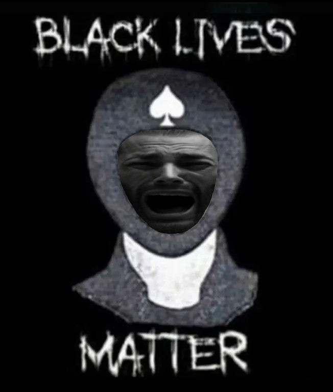 gigachad, gigachaded, ace of spades, angry, bald, beard, black background, black eyes, black lives matter, blm
