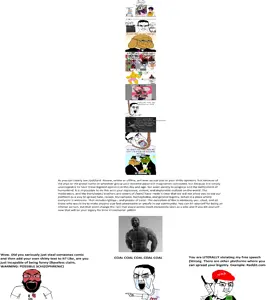 donald trump, gigachad, chudjak, feraljak, gapejak, markiplier soyjak, tony soprano soyjak, chudjak front, patrick, science lover