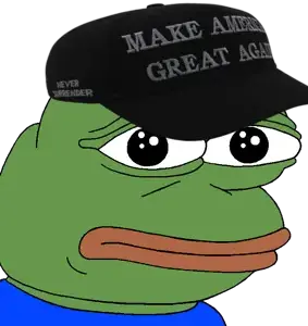 pepe, amphibian, animal, bald, black eyes, black hat, blue shirt, closed mouth, clothes, frog
