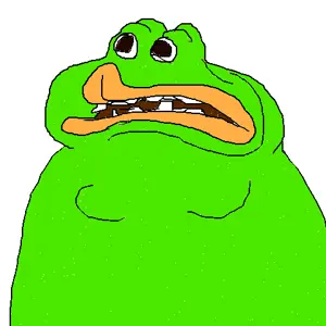 pepe, amphibian, animal, eyes, frog, green skin, half body, kys big nigger lips, moobs, no glasses