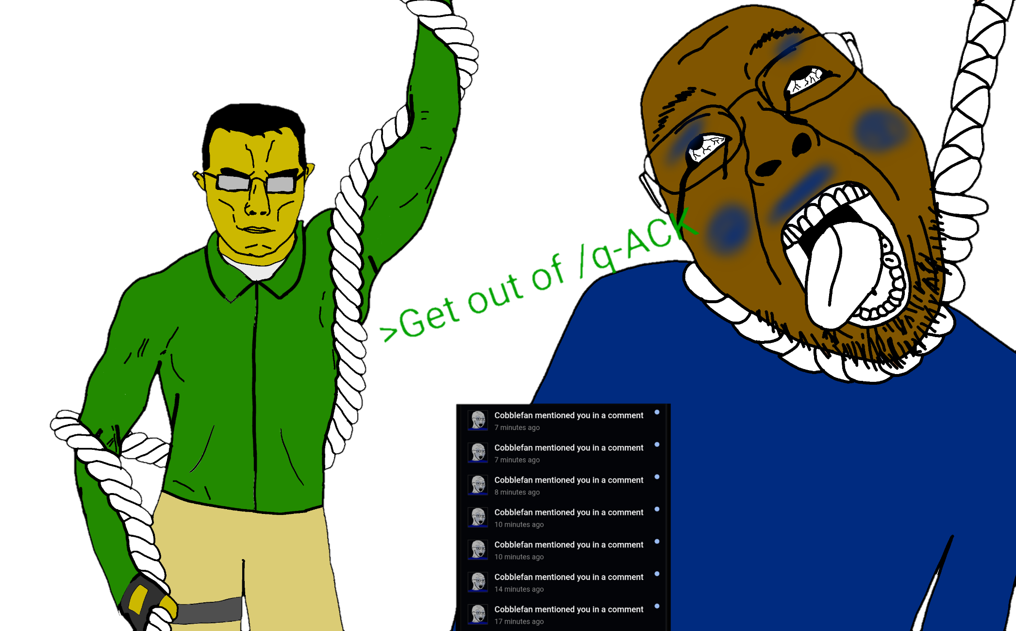 bernd, chudjak, chudjak front, muscular chud, ack, almost full body, black eyes, black hair, brown skin, buff