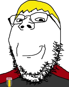nate higgers, gapejak, natejak, blonde hair, closed mouth, clothes, fat, glasses, hair, looking at you