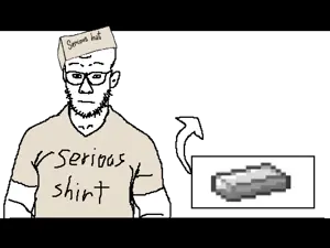 unknown, useful soys, 1soyjak, bald, black eyes, closed mouth, front view, glasses, half body, iammrbeat