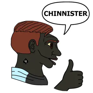 yes chad, yes mutt, auburn hair, black skin, brown eyes, chinny, chinnycuck, deformed, ear, hair