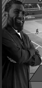 gigachad, gigachaded, arm, black suit, clothes, crossed arms, football, gray skin, hair, suit
